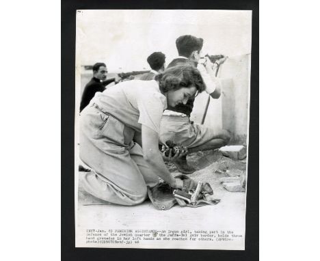 One gelatin silver print or original vintage press photographic reproduction from the archives of the Star Tribune depicting 