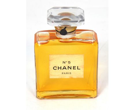 A vintage Chanel No.5 perfume shop display bottle, height 15cm.
