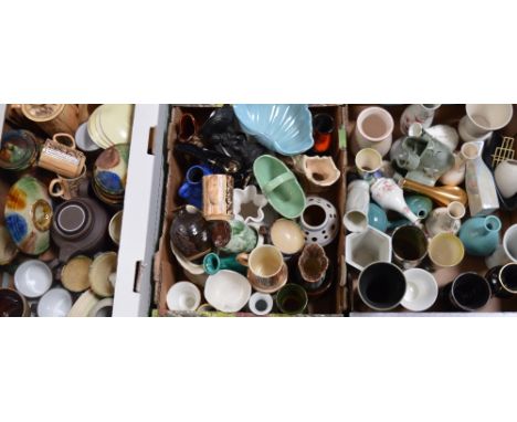 A quantity of tea ware and decorative ceramics to include a brown Hornsea tea service, Price Kensington tea ware and decorati