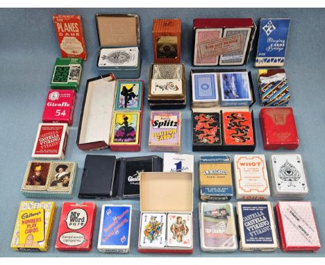 Quantity of Approx. 30 sets of mostly vintage playing cards and card games
all used and unchecked some unopened