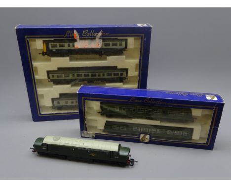 Lima '00' gauge - two diesel train packs comprising Class 101 3-car DMU and Class 101 2-car DMU, both boxed, and an unboxed C