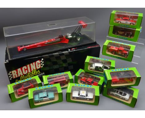 Racing Collectables Club of America limited edition die-cast model of a Winston Drag Racing car, boxed in plastic display cas