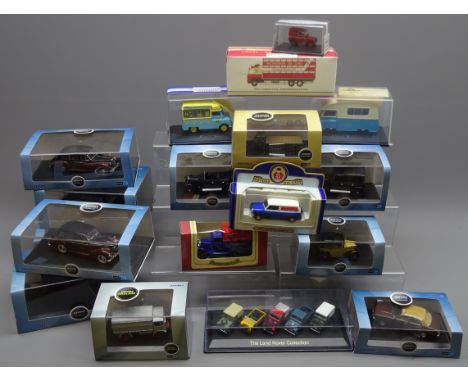 Oxford - eighteen die-cast 1:43 & 1:76 scale models in the Automobile Company, Haulage, Military, Roadshow series etc includi