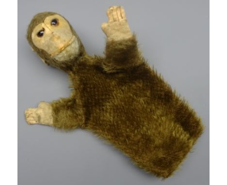 Steiff Monkey hand puppet, H21cm  Condition Report Click here for further images, condition, auction times & delivery costs