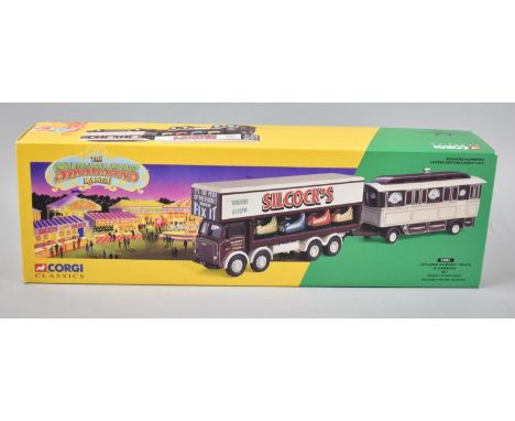 A Boxed Corgi Classics Showmans Range Leyland Dodgem Truck and Caravan Set 