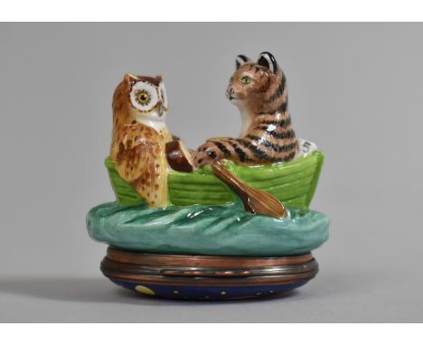 A Halcyon Days Enamel Bonbonniere, The Owl and the Pussycat 