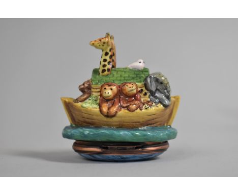 A Halcyon Days Enamel Bonbonniere, Noah's Ark 