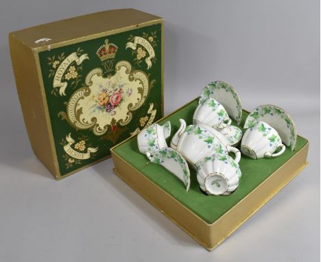 A Vintage Boxed Royal Crown Derby Tea For Two Set 