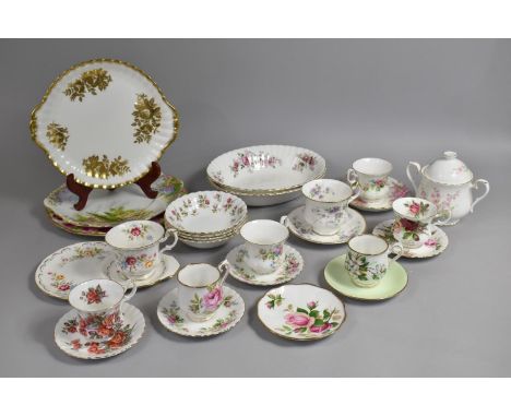 A Collection of Royal Albert Tea and Coffee Wares to Comprise Cups and Saucers, Plates etc 