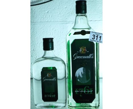 1l and a 35cl bottle of Greenalls London Dry Gin. P&amp;P Group 3 (£25+VAT for the first lot and £5+VAT for subsequent lots) 