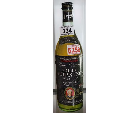 70cl bottle of Old Hopking dark rum (1). P&amp;P Group 2 (£18+VAT for the first lot and £3+VAT for subsequent lots) 