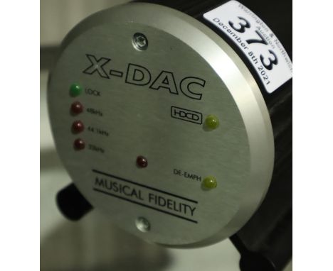 X-DAC Musical Fidelity digital analogue converter. P&amp;P Group 1 (£14+VAT for the first lot and £1+VAT for subsequent lots)