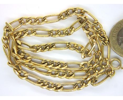 9ct gold chain, L: 42 cm, 9.1g. P&amp;P Group 1 (£14+VAT for the first lot and £1+VAT for subsequent lots) 