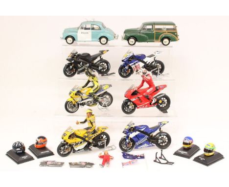 Diecast: A collection of assorted diecast vehicles to comprise: two 1:18 scale Paul's Model Art Minichamps vehicles; six vari