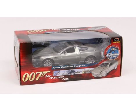 Ertl: A boxed James Bond 007 Aston Martin V12 Vanquish, Die Another Day, 1:18 Scale. Generally in very good condition. Please