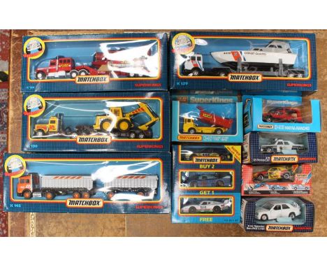 Matchbox: A collection of assorted boxed Matchbox Superkings vehicles to comprise: K129, K145, K134, K130, K115, K78, KS-804 