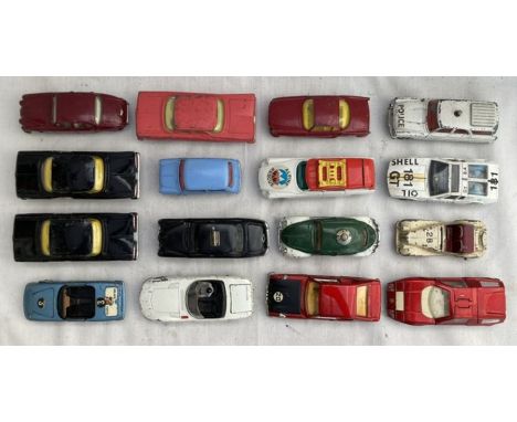 Corgi: A collection of assorted Corgi vehicles to include: Morris Mini Minor in good condition, Riley Pathfinder Police Car, 