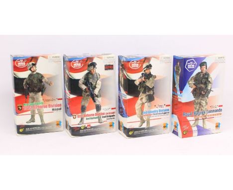 Dragon Models: A collection of four boxed Dragon Models figures to comprise: Royal Marines Commando 'Mel', Item No. 70267, ap