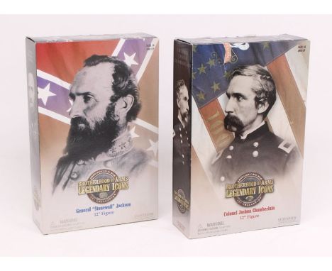 Sideshow Collectibles: A pair of boxed American Civil War 12" Collection figures, Brotherhood of Arms: Legendary Icons. Colon