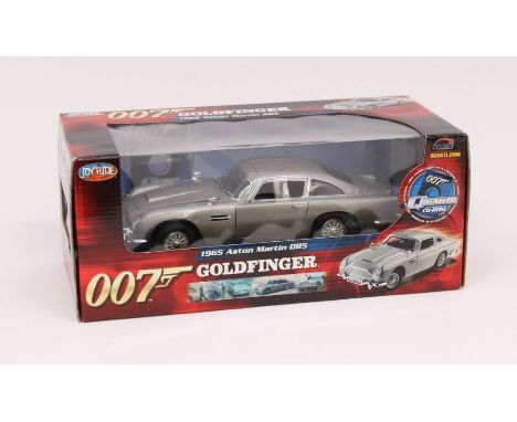 Joyride: A boxed James Bond 007 Aston Martin, Goldfinger, 1965 Aston Martin DB5. 1:18 Scale. Generally in very good condition