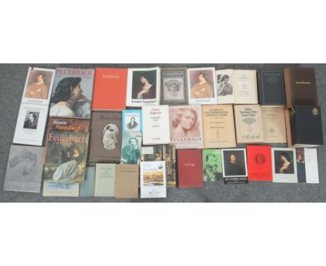 Konvolut Literatur zu Anselm Feuerbach, u.a. Hermann Uhde-Bernays, „Beschreibender Katalog“, Bruckmann München 1929; Jürgen E