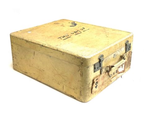 A vintage Rev Robe, suitcase, with removable lid 