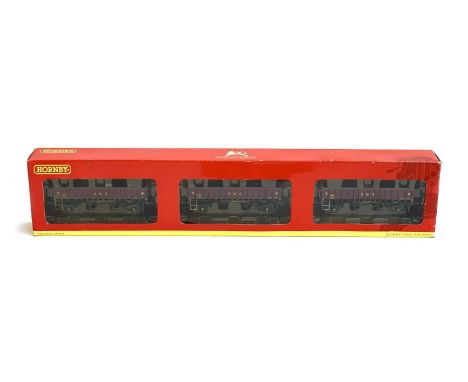 A Hornby 2 axle box open wagon 'Coalfish' (MHA) x3, weathered edition, OO gauge, R 6225, boxed 