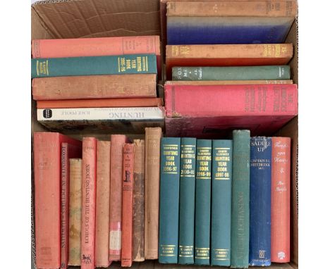 A quantity of books mostly on the subject of foxhunting, to include Munnings 'The Second Burst', Higginson 'The Centuries of 