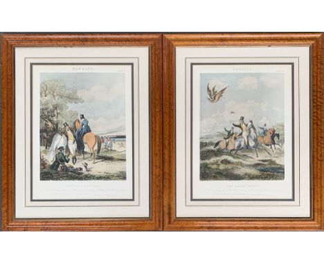 R.G. Reeve after F.C. Turner, Hawking, a set of four hand coloured engravings, plates I-IV, London Published 1839. By I.W. La