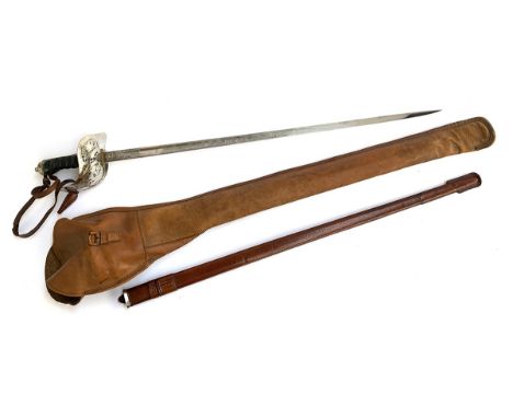 A British 1897 Pattern infantry officer's sword, by Robert Mole &amp; Sons, Birmingham, the 83cm blade etched to either side,