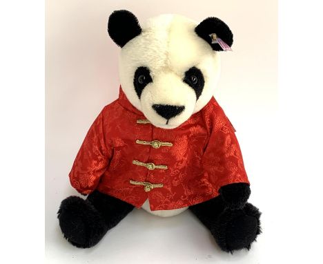 A Steiff limited edition Bao Bao the Lucky Panda, 664823, with white ear tag and labels 