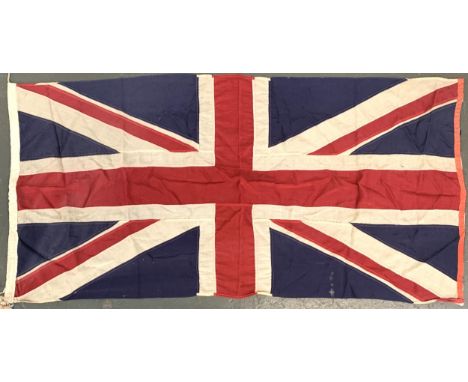 An early 20th century Union Jack, marked with broad arrow 'Union 6 breadth', approx. 280x134cm 