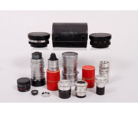 Konvolut Filmkamera-Objektive P. Angenieux u.a., 20.Jh. 1x Angeniuex-Zoom Type L1 2,2/17-68mm, 1x Angeniuex-Zoom Type K1 1,8/