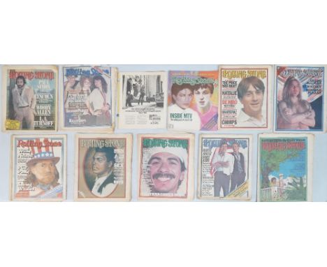 A Collection of 1970's Rolling Stones Magazines. Including cover art of Muhammed Ali, Willie Nelson, Robert De Niro etc. 