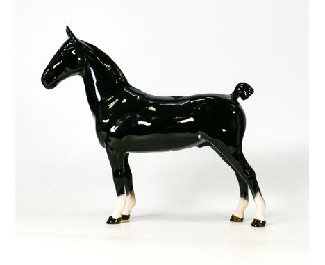 Beswick Model of a Hackney pony in black gloss 1361 