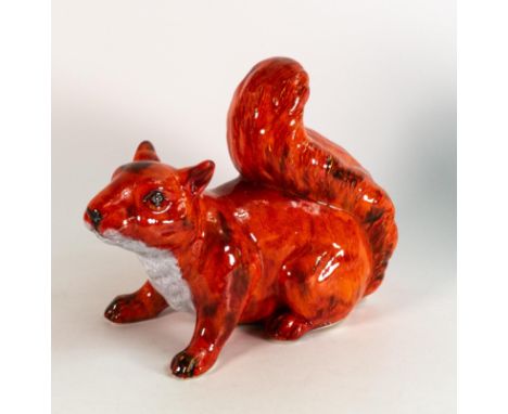 Anita Harris model of a red squirrel. Gold signed to base, height 21cm x 30cm long 