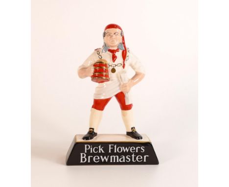 Pick Flowers Brewmaster Advertising Bar Figure By Carltonware, height 22cm 