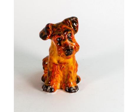 Anita Harris cute model of a dog. Gold signed to base, height 15cm 