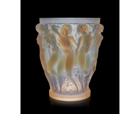  RENÉ LALIQUE (1860-1945) BACCHANTES VASE, NO. 997 designed 1927opalescentwheel-engraved R. LALIQUE FRANCE, engraved No. 997 