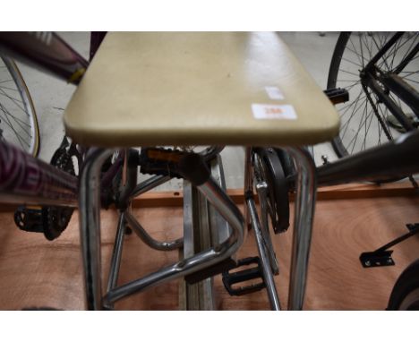 A vintage fold out step stool