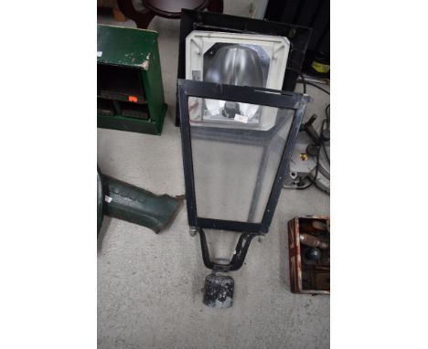 A modern outside light in the street lamp style