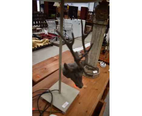 A modern stag head lamp