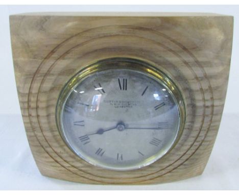 Edwardian Curtis & Horspool To H M King Leicester mantle clock H 15 cm