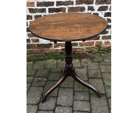 Georgian oak tilt top tripod table