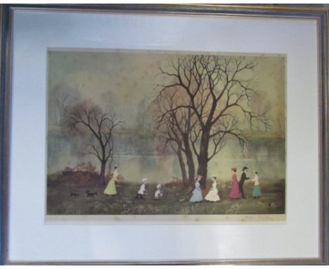 Limited edition print 320/500 'September' By Helen Bradley (1900-1979) signed in pencil together with the Fine Art Trade Guil