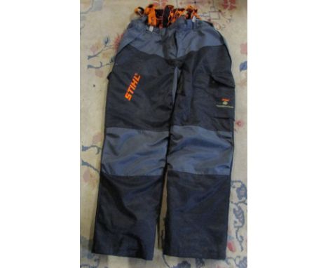 Stihl Forest wear protective chainsaw trousers size 56 (approx 38-40" waist 33" inside leg)
