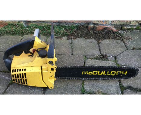 McCulloch petrol chainsaw