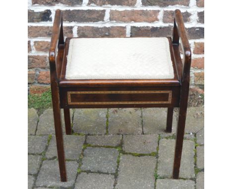 Edwardian piano stool