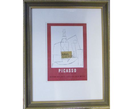 Picasso poster print/lithograph published in 1957 48 cm x 61 cm