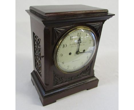 Regency style mantle clock 'R H Halford & Sons 129 Fenchurch Street, London' H 32 cm